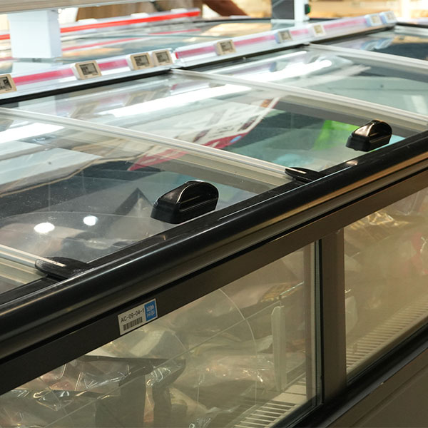 chest freezer glass door